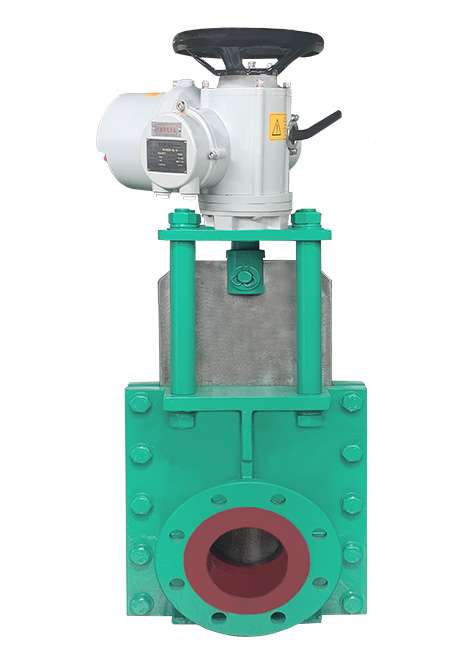 電動組合式穿透礦漿刀閘閥 