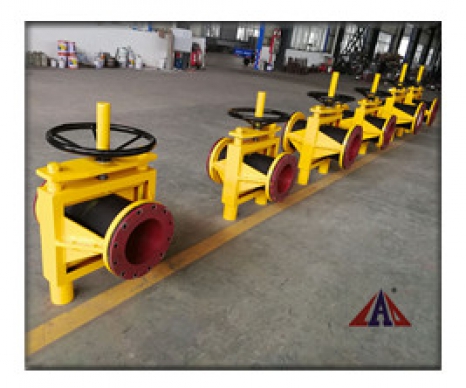 手動裸式管夾閥